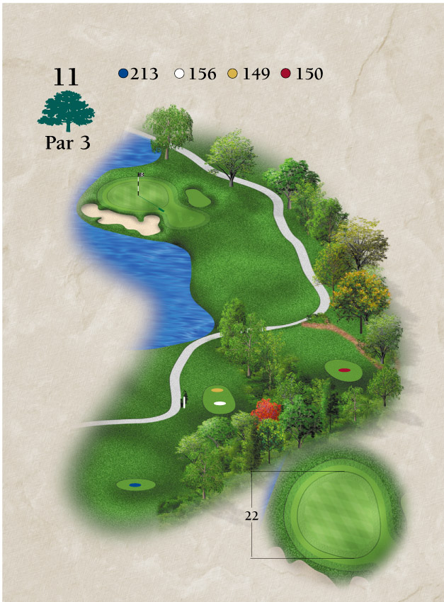 Layout for Hole Number 11