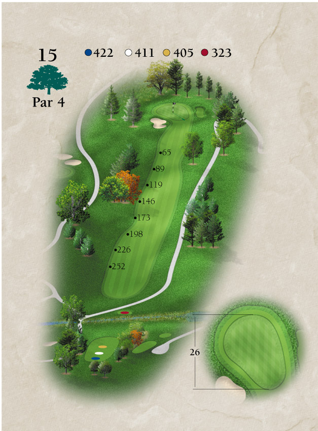 Layout for Hole Number 15