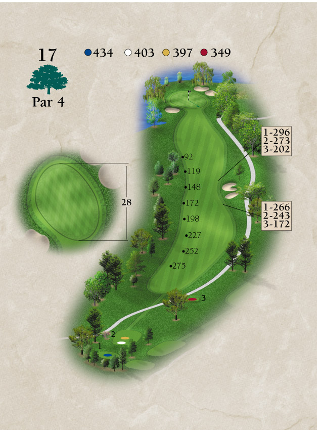 Layout for Hole Number 17