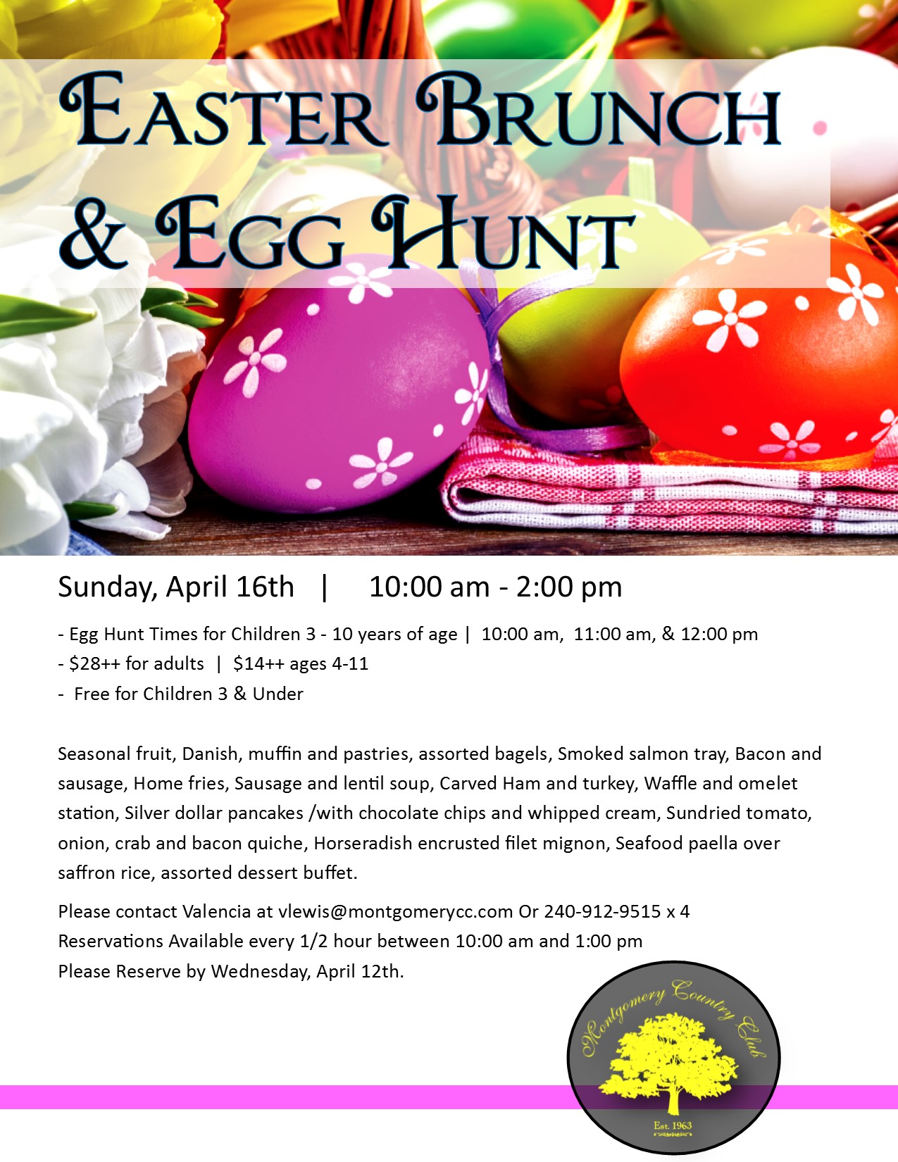 Easter Brunch Montgomery Country Club 20170416